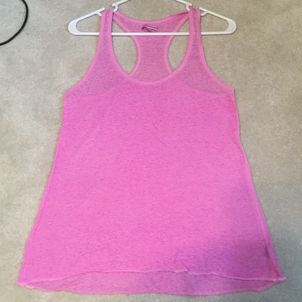 American Eagle Outfitters Pink Razorback Tank